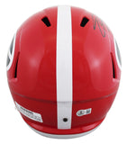 Georgia Quay Walker Authentic Signed Full Size Speed Rep Helmet BAS #BW88739