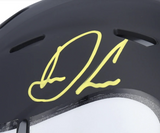 DALVIN COOK Autographed Minnesota Vikings Black Matte Mini Helmet FANATICS