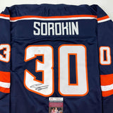 Autographed/Signed Ilya Sorokin New York Reverse Retro Hockey Jersey JSA COA
