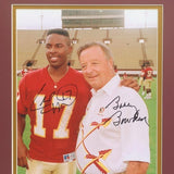 Bobby Bowden & Charlie Ward Signed Florida State Seminoles Framed Photo /JSA COA