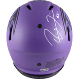 Ray Lewis Autographed Baltimore Ravens Rave Authentic Helmet Beckett 49545