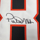 Framed Autographed/Signed Peter Warrick 35x39 Cincy Black Jersey BAS COA