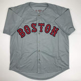 Autographed/Signed Pedro Martinez Boston Grey Baseball Jersey JSA COA