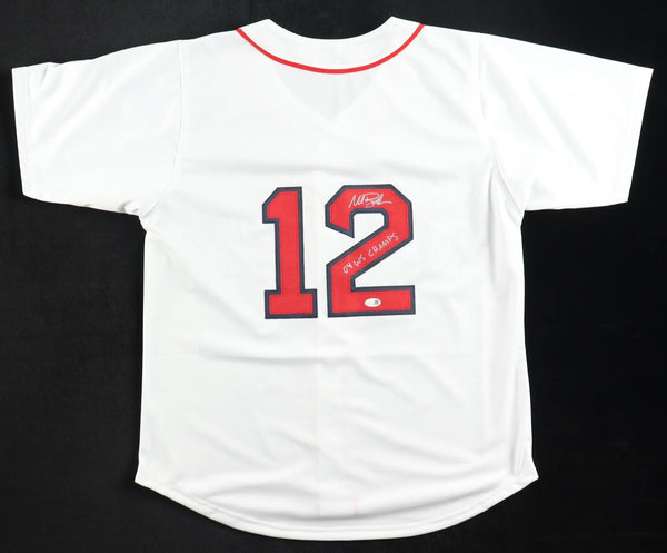 Mark Bellhorn Signed Boston Red Sox Jersey Inscribed 04 WS Champs (JSA) 2nd Base