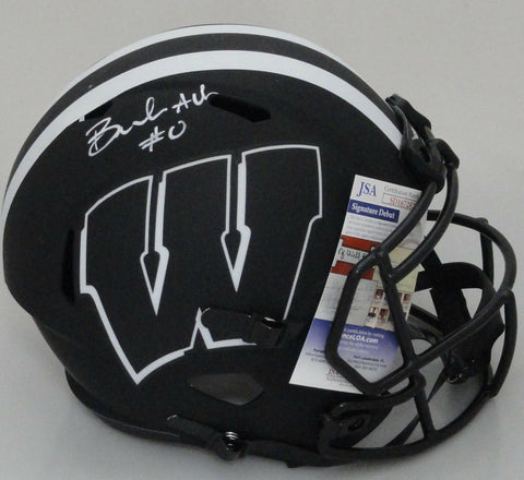 Badgers BRAELON ALLEN Signed Full Size Replica ECLIPSE Speed Helmet AUTO - JSA