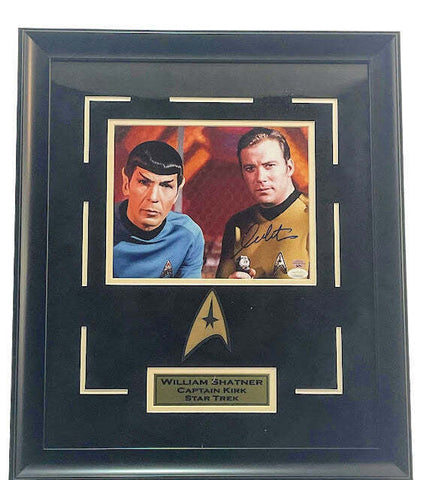 William Shatner Star Trek Autographed 8"x10" Framed Photo