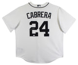Tigers Miguel Cabrera Authentic Signed White Nike Jersey Autographed JSA
