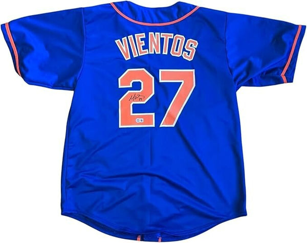 Mark Vientos Signed New York Mets Jersey (Beckett) NY Starting 3rd Baseman