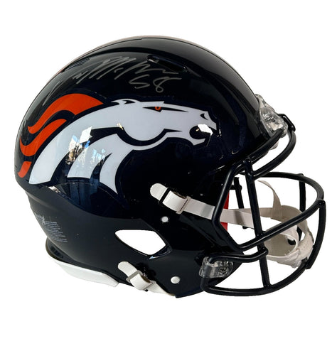 Von Miller Autographed Denver Broncos Navy Pro Helmet Beckett COA