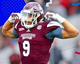 Montez Sweat Signed Mississippi State Bulldogs Speed Mini Helmet (Beckett) D.E.