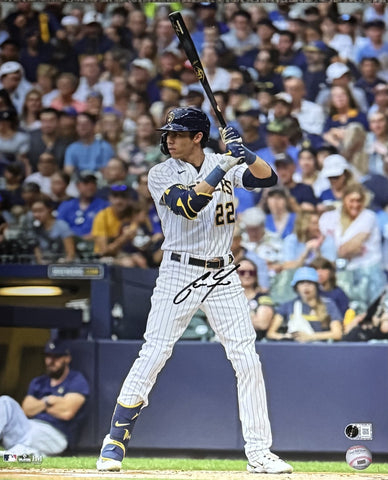 CHRISTIAN YELICH Signed 16X20 Photo #3 AUTO - Milwaukee Brewers - BAS