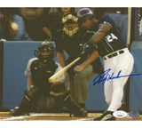 Rickey Henderson Signed San Diego Padres Unfamed 8x10 Hitting Ball MLB Photo