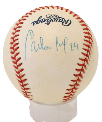 Carlos Mendoza Autographed Official MLB Baseball - New York Mets - JSA COA