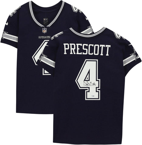 Dak Prescott Dallas Cowboys Autographed Navy Nike Elite Jersey