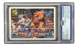 Hulk Hogan Signed 1990 Classic WWF Wrestlemania #35 Trading Card PSA