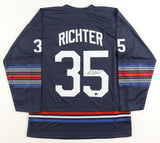 Mike Richter Signed Rangers Jersey (Beckett) 1994 Stanley Cup Champs Goaltender
