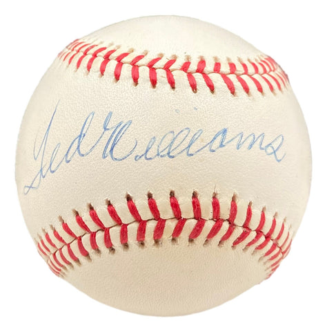 Ted Williams Red Sox Signed Official American League Baseball BAS AC22617