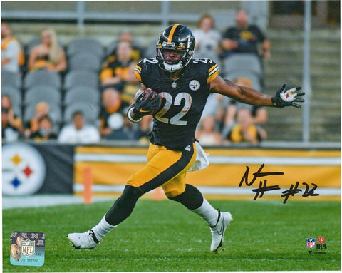 Najee Harris Pittsburgh Steelers Signed 8x10 Black Running Photo