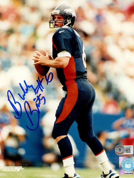 Bubby Brister Autographed/Signed Denver Broncos 8x10 Photo Beckett 50434