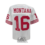 Joe Montana Autographed San Francisco White Mitchell & Ness Jersey - Fanatics
