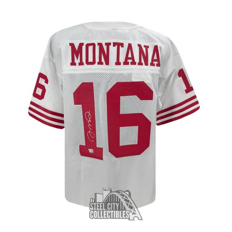 Joe Montana Autographed San Francisco White Mitchell & Ness Jersey - Fanatics