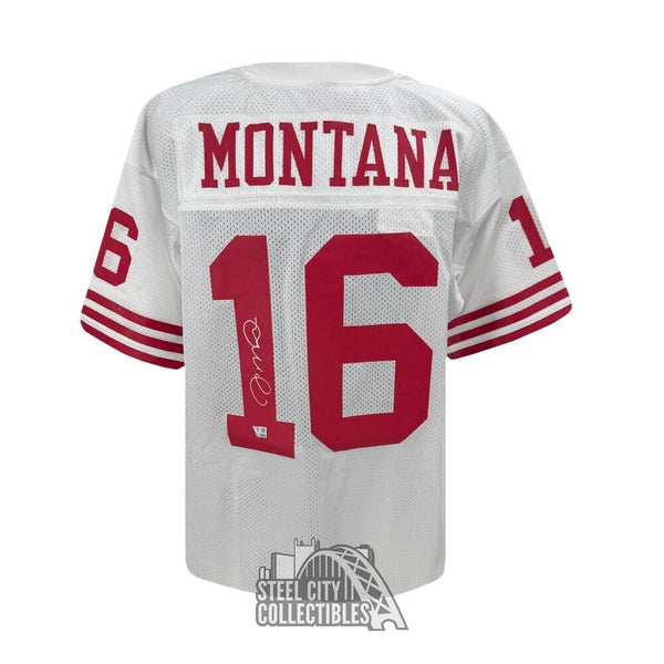 Joe Montana Autographed San Francisco White Mitchell & Ness Jersey - Fanatics