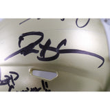 Deion Sanders Sapp Faulk Signed Colorado Buffaloes Mini Helmet Beckett 50783