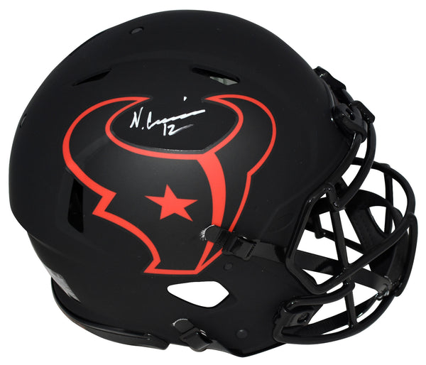 NICO COLLINS SIGNED HOUSTON TEXANS ECLIPSE AUTHENTIC SPEED HELMET BECKETT