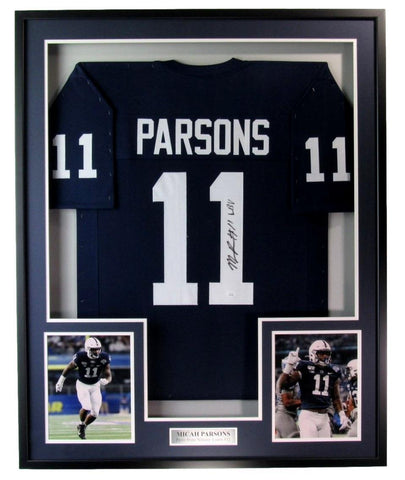 Micah Parsons Autographed Jersey Penn State Framed JSA 183616