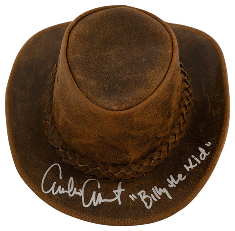 Emilio Estevez Signed LuxHide Genuine Leather Cowboy Hat w/Billy The Kid -SS COA