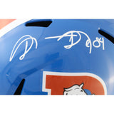 Shannon Sharpe Autographed Denver Broncos F/S TB Helmet Beckett Witness 51162