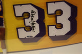 Kareem Abdul-Jabbar Autographed Jersey Number Framed Champions Collage -- LE UDA