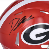 D'ANDRE SWIFT Autographed Georgia Bulldogs Speed Mini Helmet FANATICS