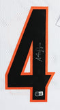 Adam "Pacman" Jones Authentic Signed White Pro Style Framed Jersey BAS
