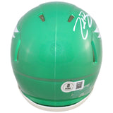 Zack Baun Autographed Philadelphia Eagles Kelly Mini Helmet Beckett WIT 52883