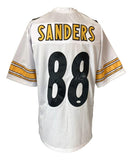 Emmanuel Sanders Signed Pittsburgh Steelers White Jersey (JSA COA) 2xPro Bowl WR