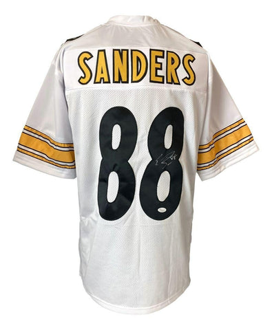 Emmanuel Sanders Signed Pittsburgh Steelers White Jersey (JSA COA) 2xPro Bowl WR