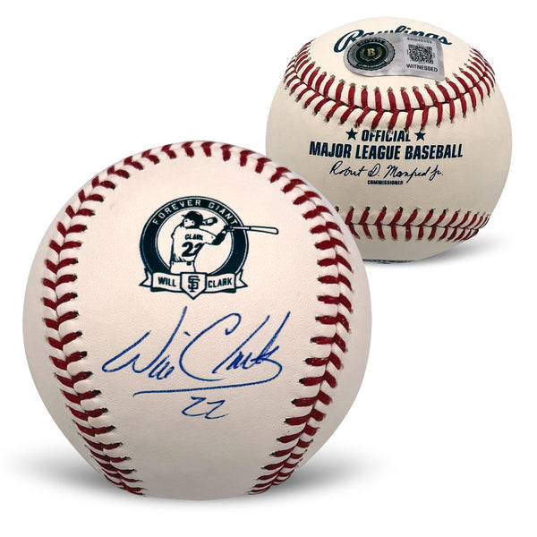 Will Clark Autographed San Francisco Giants Retirement Baseball Beckett