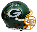 Jordan Love Signed/Auto Full Size Flash Authentic Helmet Packers Beckett 188314