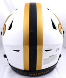 Derek Carr Autographed Saints F/S Lunar Speed Flex Helmet-Beckett W Hologram