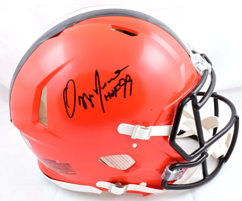 Ozzie Newsome Autographed Browns F/S Speed Authentic Helmet w/HOF-Beckett W Holo