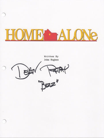 Devin Ratray Signed Home Alone Movie Script Cover Page w/Buzz - (SCHWARTZ COA)