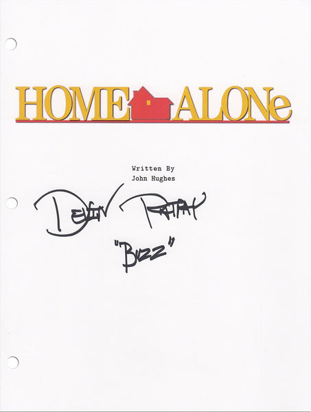 Devin Ratray Signed Home Alone Movie Script Cover Page w/Buzz - (SCHWARTZ COA)