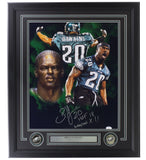 Brian Dawkins Signed Framed 16x20 Eagles Smoke Collage Photo Weapon X HOF 18 JSA