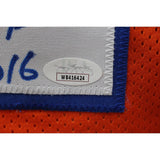 Simon Flethcer Autographed/Signed Orange Pro Style Jersey JSA 45416