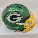 CHRISTIAN WATSON SIGNED GREEN BAY PACKERS FLASH SPEED MINI HELMET BAS QR