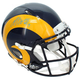 Davante Adams Autographed Rams 1981-99 Throwback Speed Authentic Helmet JSA