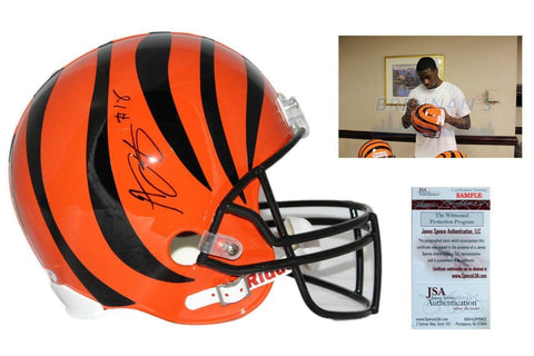 Bengals AJ Green Autographed SIGNED Full Size Rep Helmet - JSA