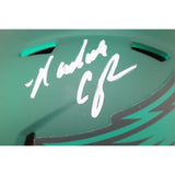 Randall Cunningham Autographed Philadelphia Eagles Mini Helmet Rave BAS W 53201