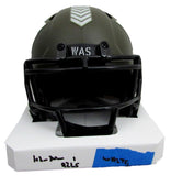 John Riggins HOF Autographed Mini Salute To Service Helmet Redskins Beckett